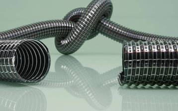 PVC Superelastic Absaugschlauch – Rippenstruktur und Spiralaufbau